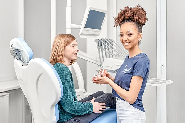 Schematische Darstellung: Kiefergelenksdiagnostik