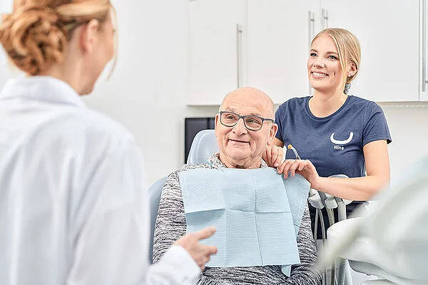 Schematische Darstellung: präprothetische Kieferorthopädie